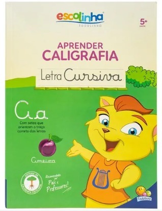 LIVRO APRENDER CALIGRAFIA LETRA CURSIVA
